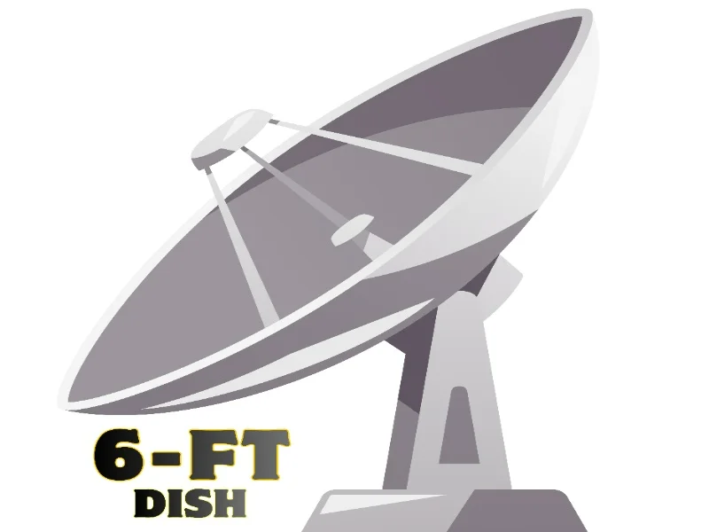 6-ft dish
