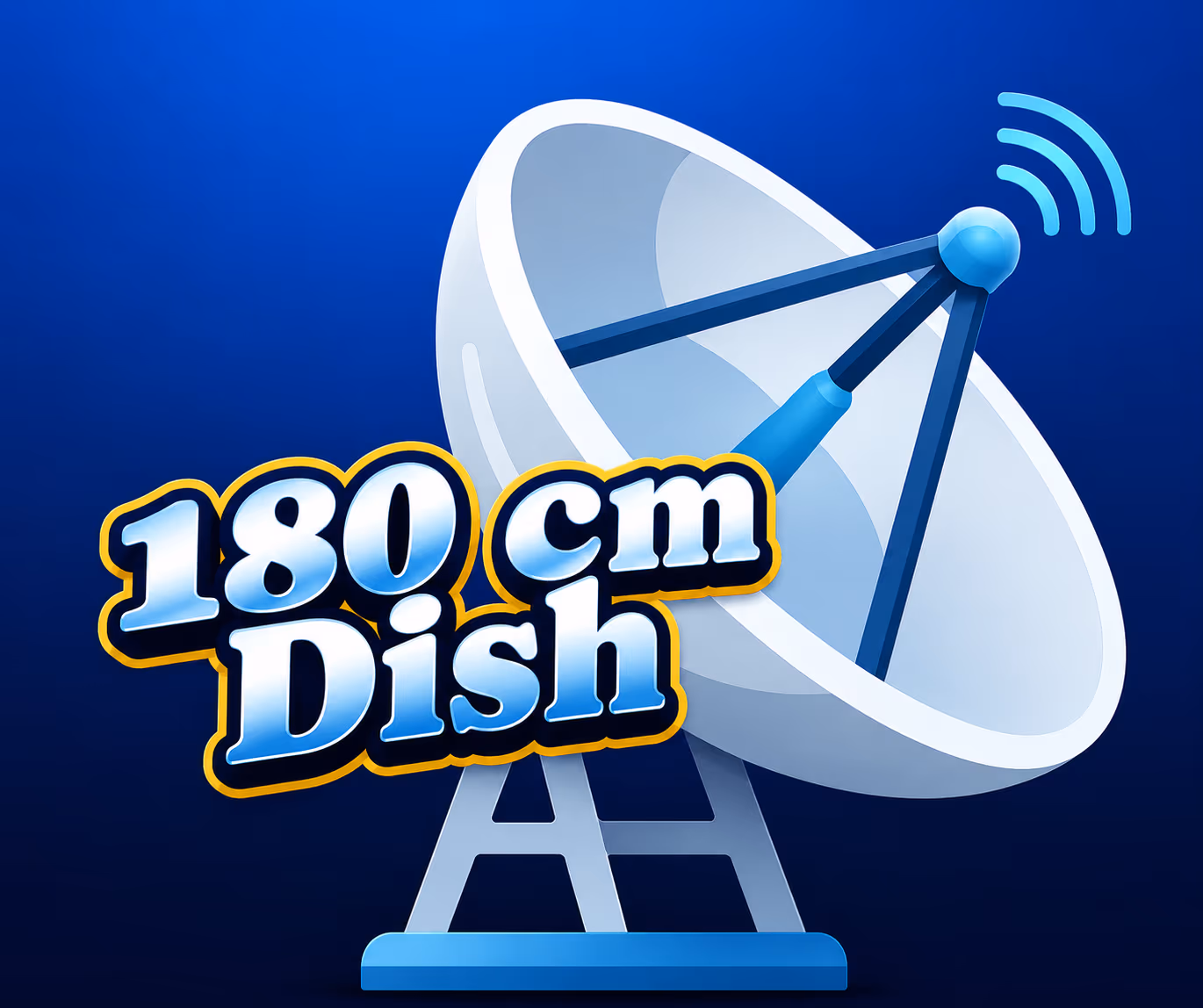 180 cm dish