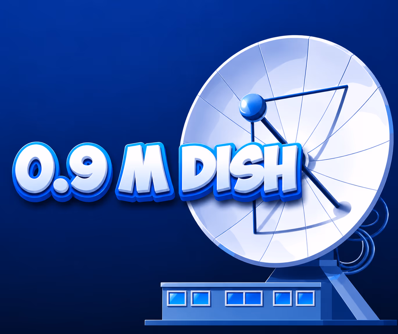 0.9 m dish